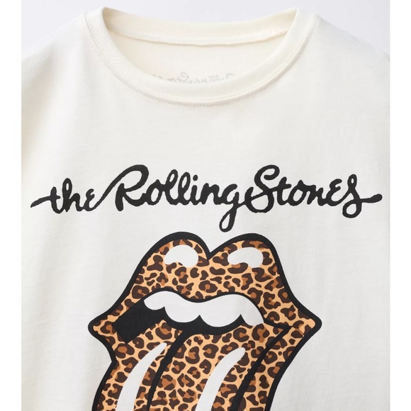ZARA ROLLING STONES PRINTED T-SHIRT - Picture 3 of 10